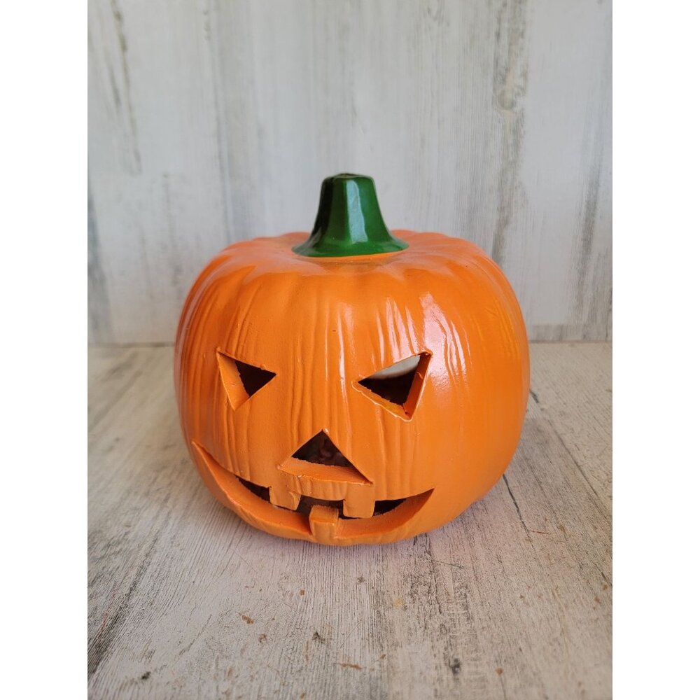 Ceramic Halloween vintage pumpkin candle holder‎ home decor